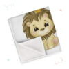 Manta cumple mes de león kawaii personalizada