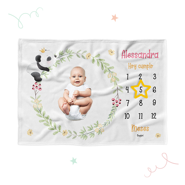Manta de bebé de mano Manta de hito Manta mensual Rastreador mensual Manta  del mes del bebé Manta de bebé personalizada Manta personalizada -   México