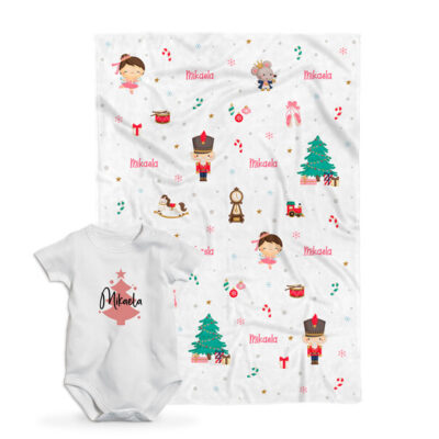 Kit de Navidad para bebé el cascanueces rojo personalizado