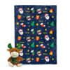 Kit de Navidad para bebé Santa Claus y renos azul personalizado