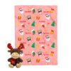 Kit de Navidad para bebé Santa Claus y renos rosa personalizado