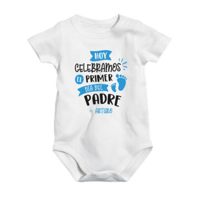 Pañalero bebé Celebramos el día del padre personalizado