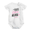 Pañalero bebé Papá eres mi héroe personalizado