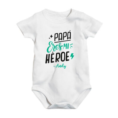 Pañalero bebé Papá eres mi héroe personalizado
