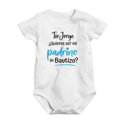 Pañalero bebé Quieres ser mi madrina de bautizo personalizado