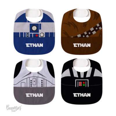 Baberos impermeables de star wars personalizados
