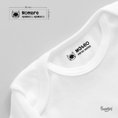 Sello textil personalizado super héroes