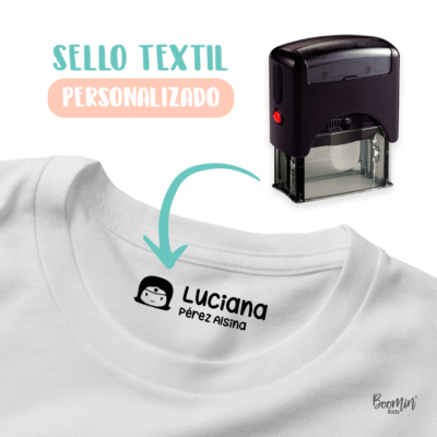 Sello textil personalizado super héroes