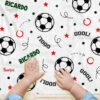 Cobija de fútbol soccer México personalizada bebe niño