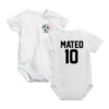 Pañalero bebé Jersey Fútbol soccer México personalizado