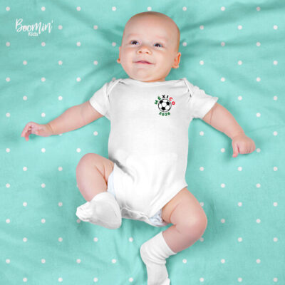 Pañalero bebé Jersey Fútbol soccer México personalizado